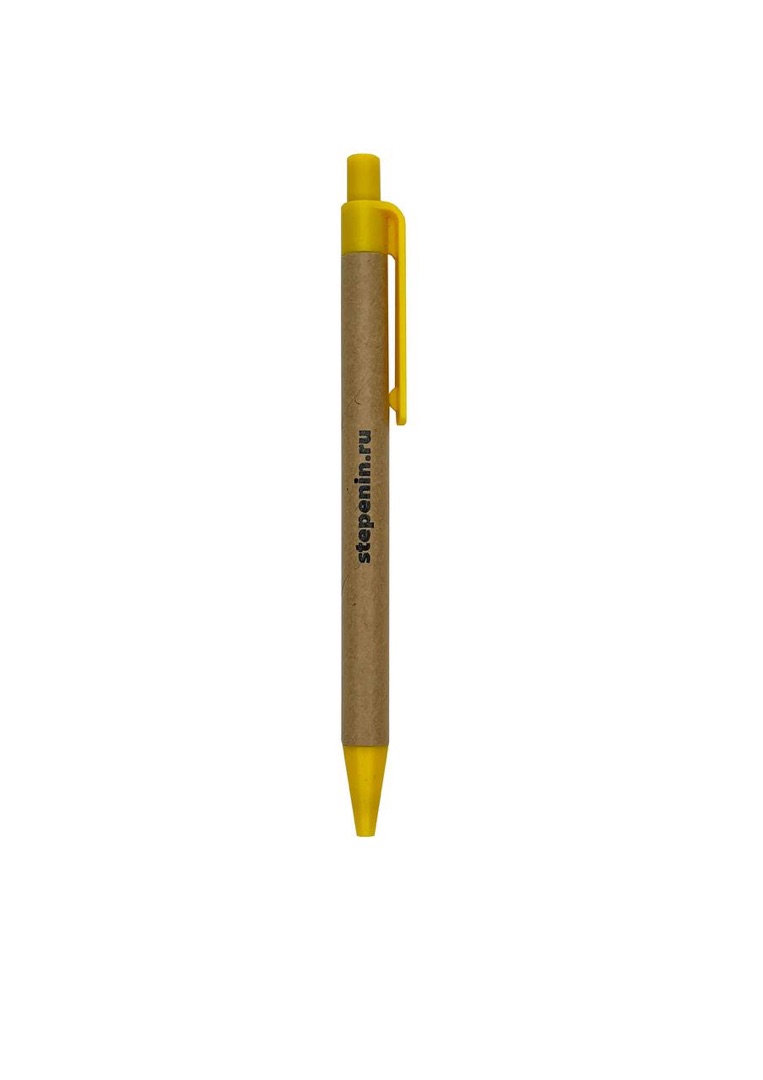 1. Эко ручка жёлтая